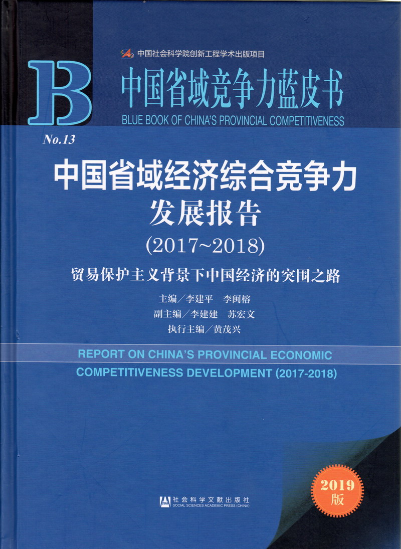 艹骚逼中国省域经济综合竞争力发展报告（2017-2018）